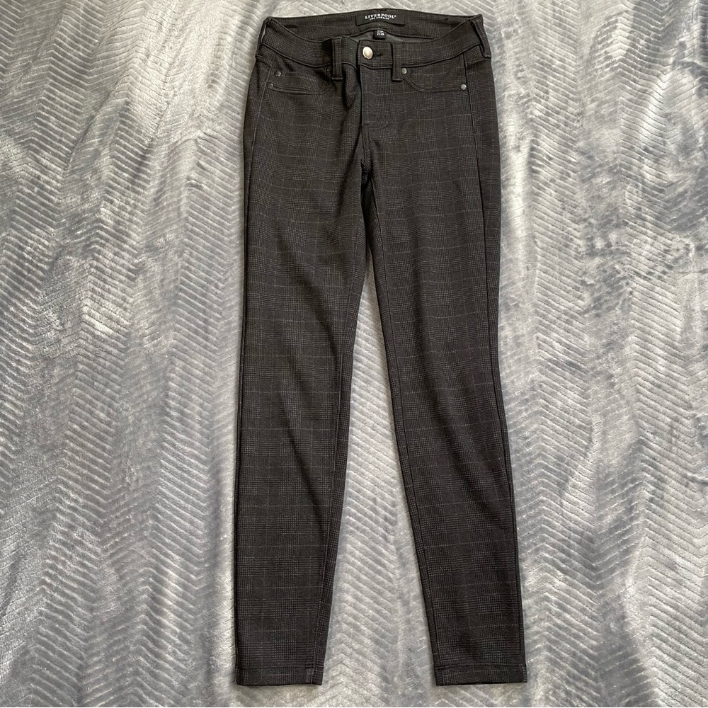 Liverpool Pants Madonna Plaid Skinny Knit Legging 2P 2/26P